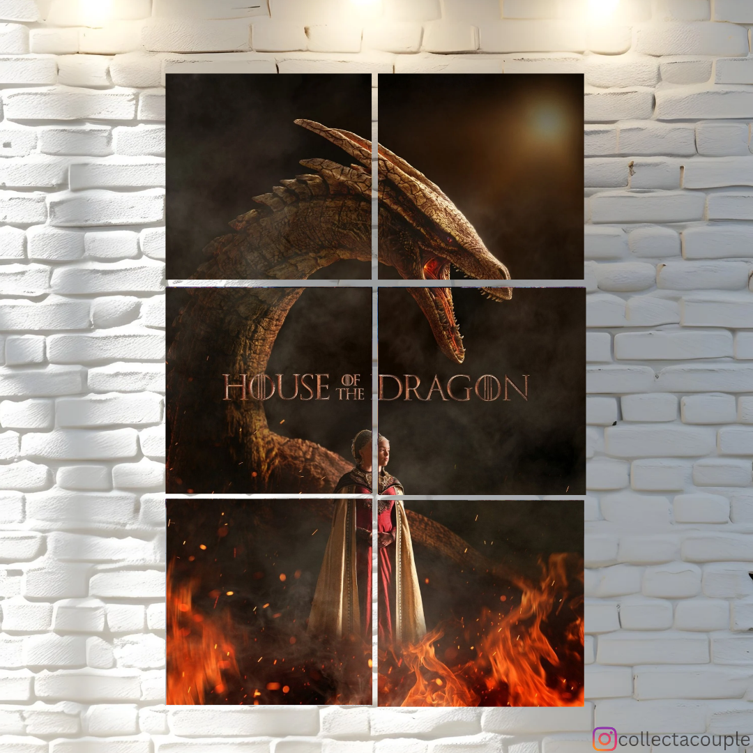 House Of The Dragon: Rhaenyra Targaryen Fandom Puzzle Board Wall Art