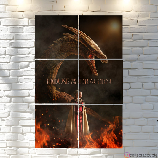 House Of The Dragon: Rhaenyra Targaryen Fandom Puzzle Board Wall Art