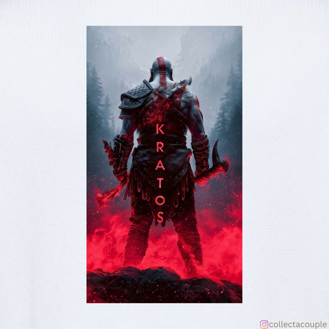 God of War: Kratos Oversized Unisex T-shirt (front and back print)