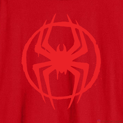 Spider Verse: Miles Morales Illustration Collage Oversized Unisex T-shirt (front and back print)