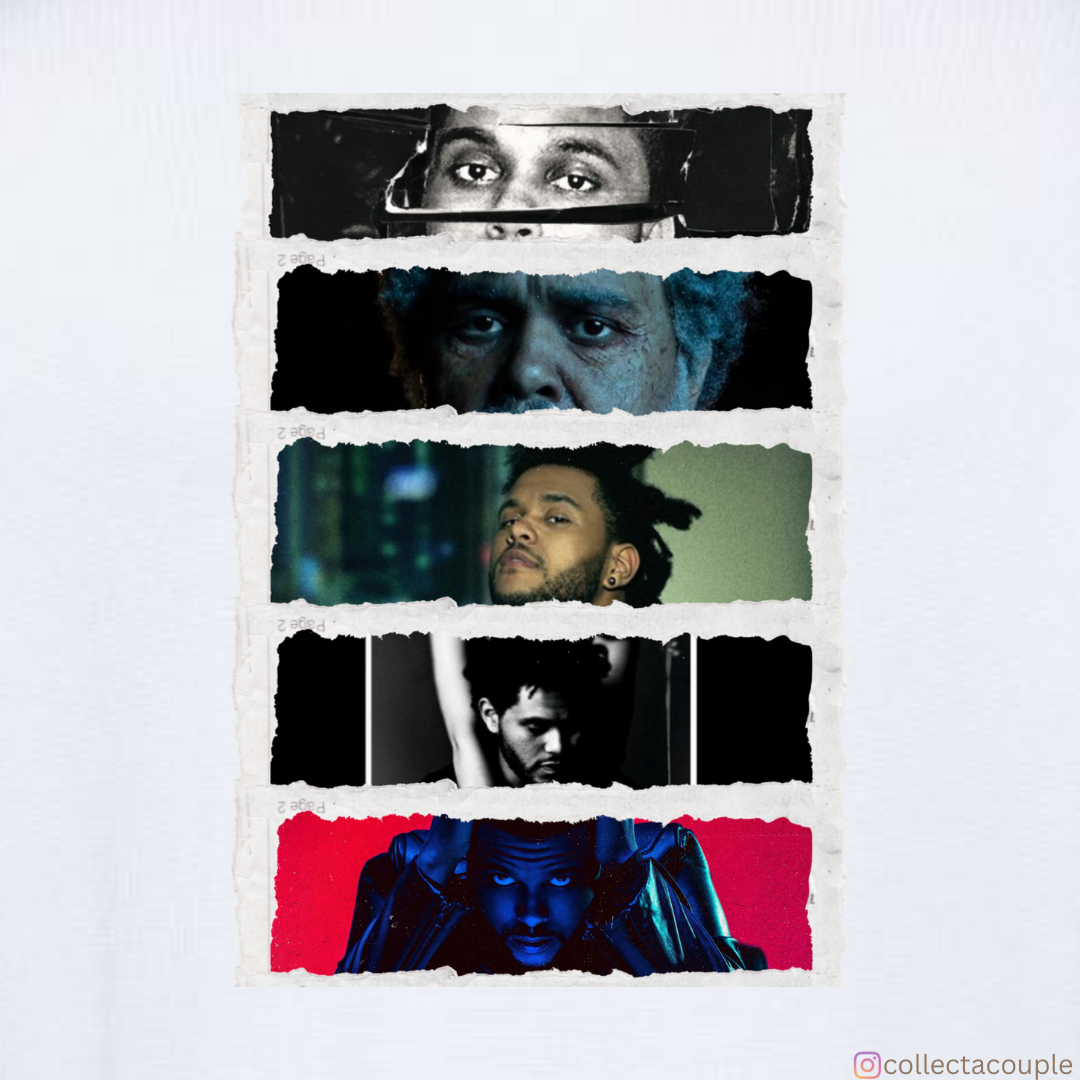 The Weeknd: Discography (2) Oversized Unisex T-shirt (front and back print)