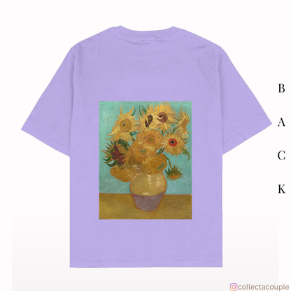 Van Gogh: Sunflowers Oversized Unisex T-shirt (front and back print)