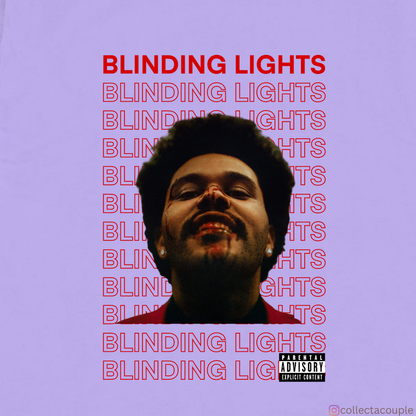 The Weeknd: Blinding Lights Oversized Unisex T-shirt (front and back print)
