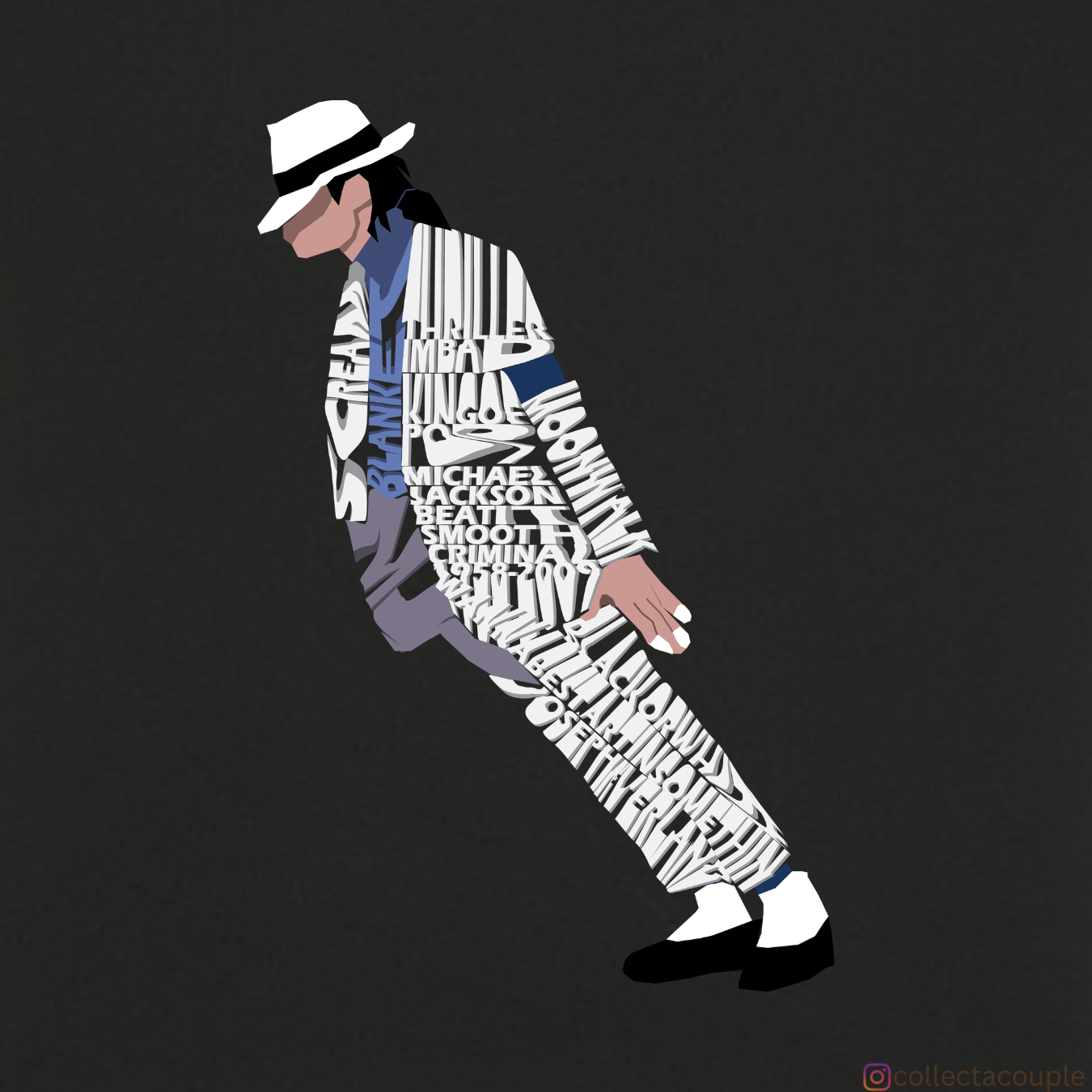 Michael Jackson: Smooth Criminal Oversized Unisex T-shirt (front and back print)