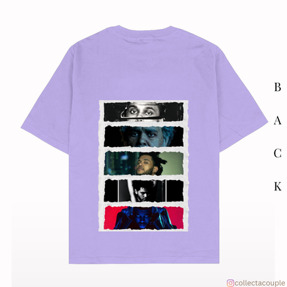 The Weeknd: Discography (2) Oversized Unisex T-shirt (front and back print)