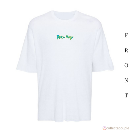 Rick and Morty: Illustrated Oversized Unisex T-shirt (front and back print)