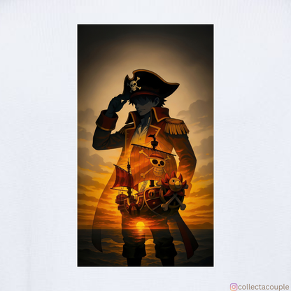 One Piece: Monkey D Luffy Dark Oversized Unisex T-shirt (front and back print)