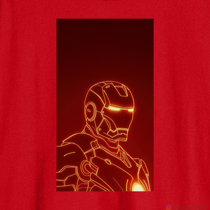 Iron Man: Glow Illustrated Oversized Unisex T-shirt (front and back print)