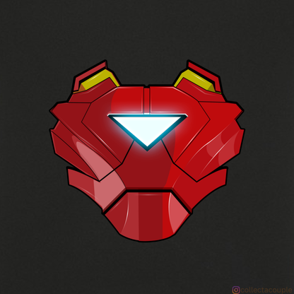 Iron Man: Glow Illustrated Oversized Unisex T-shirt (front and back print)