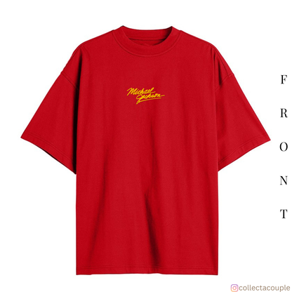 Michael Jackson: Smooth Criminal Oversized Unisex T-shirt (front and back print)
