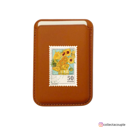 Van Gogh: Sunflowers Stamp Magsafe Wallet