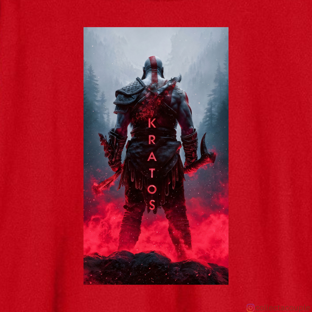 God of War: Kratos Oversized Unisex T-shirt (front and back print)