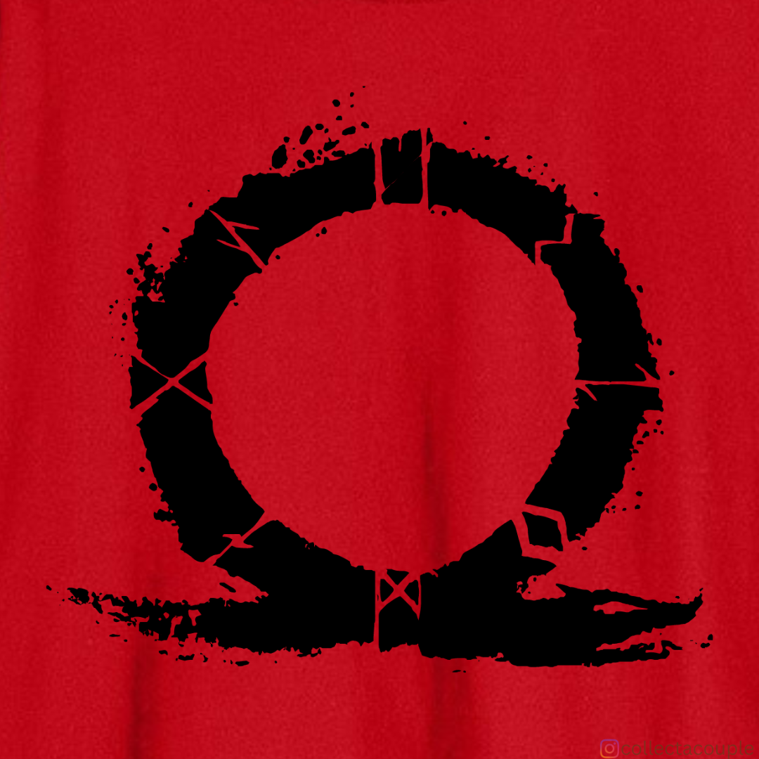 God of War: Kratos Illustration Oversized Unisex T-shirt (front and back print)