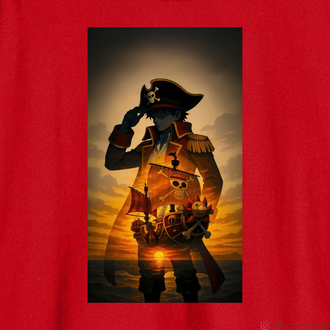 One Piece: Monkey D Luffy Dark Oversized Unisex T-shirt (front and back print)