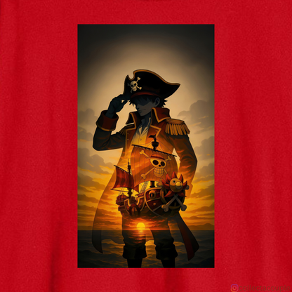 One Piece: Monkey D Luffy Dark Oversized Unisex T-shirt (front and back print)