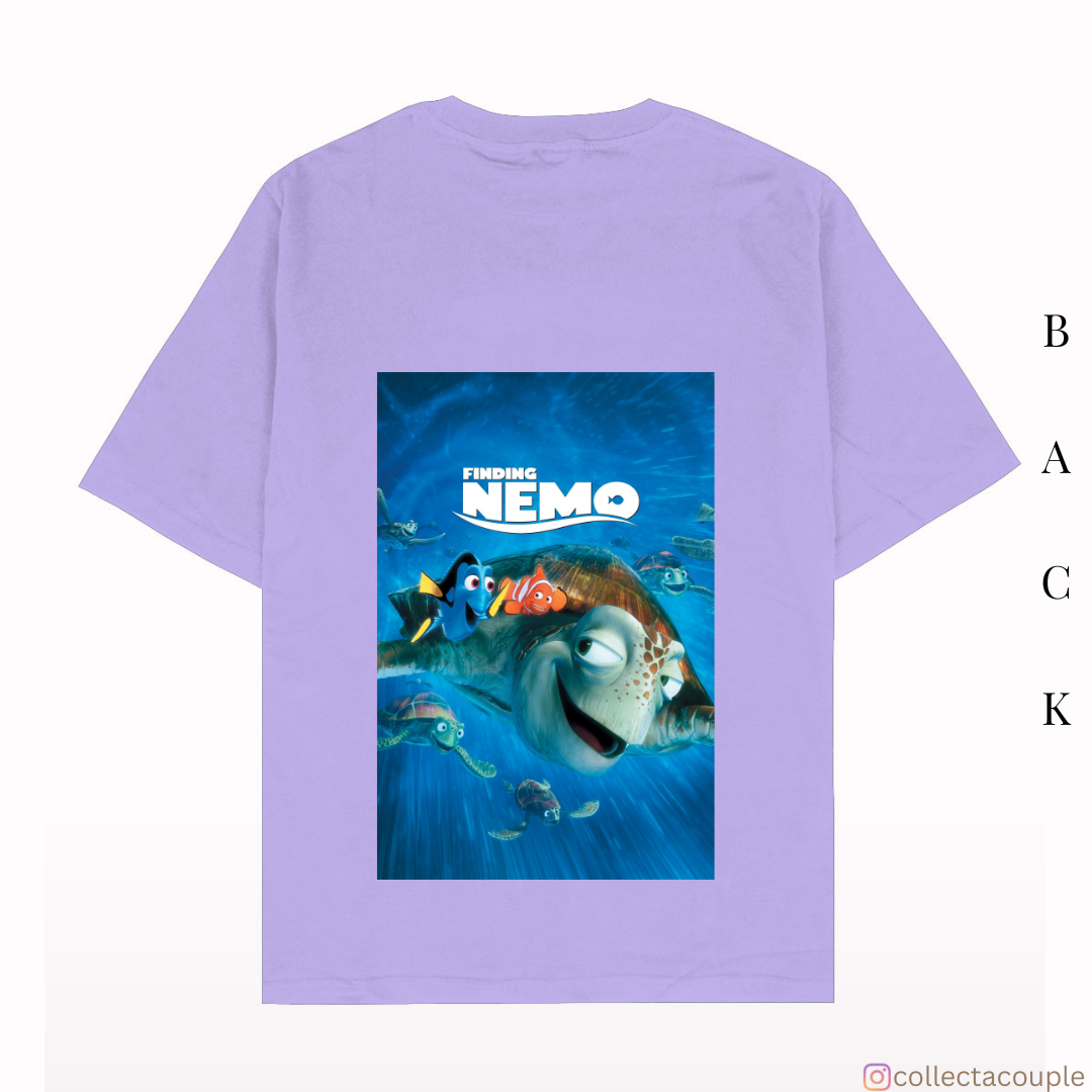 Finding Nemo: Poster Oversized Unisex T-shirt (front and back print)