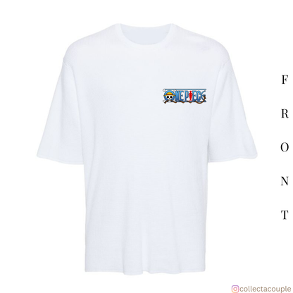 One Piece: Monkey D Luffy Scenic Oversized Unisex T-shirt (front and back print)
