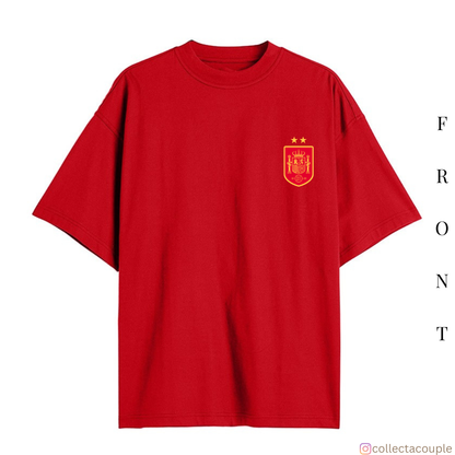 Spain National Football Team: Logo FIFA World Cup Champions 2026 Oversized Unisex T-shirt