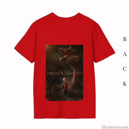 House of The Dragon: Daemon Targaryen Oversized Unisex T-shirt (front and back print)