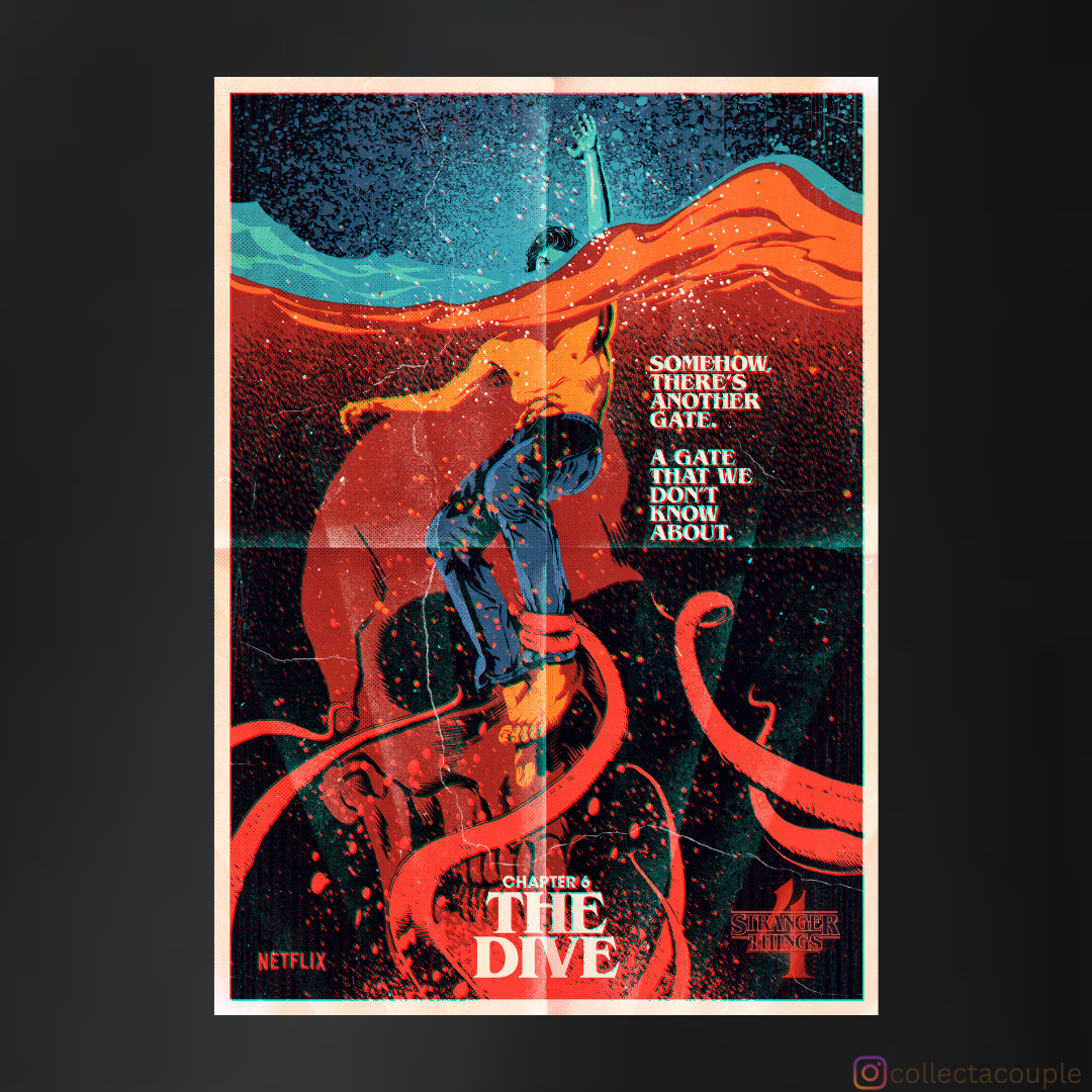 Stranger Things: The Dive Unisex Hoodie (front & back print)