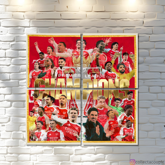 Arsenal: Premier League Champions 25/26 Fandom Puzzle Board Wall Art