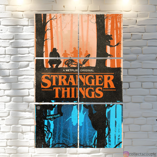 Stranger Things: Upside Down Illustration Fandom Puzzle Board Wall Art