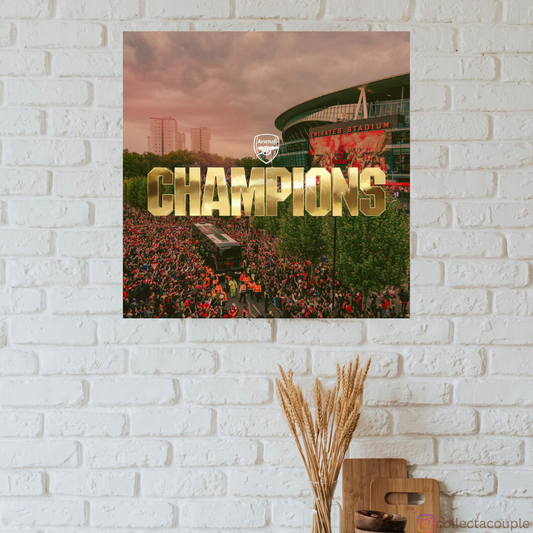 Arsenal: Premier League Champions 25/26 Stadium Poster