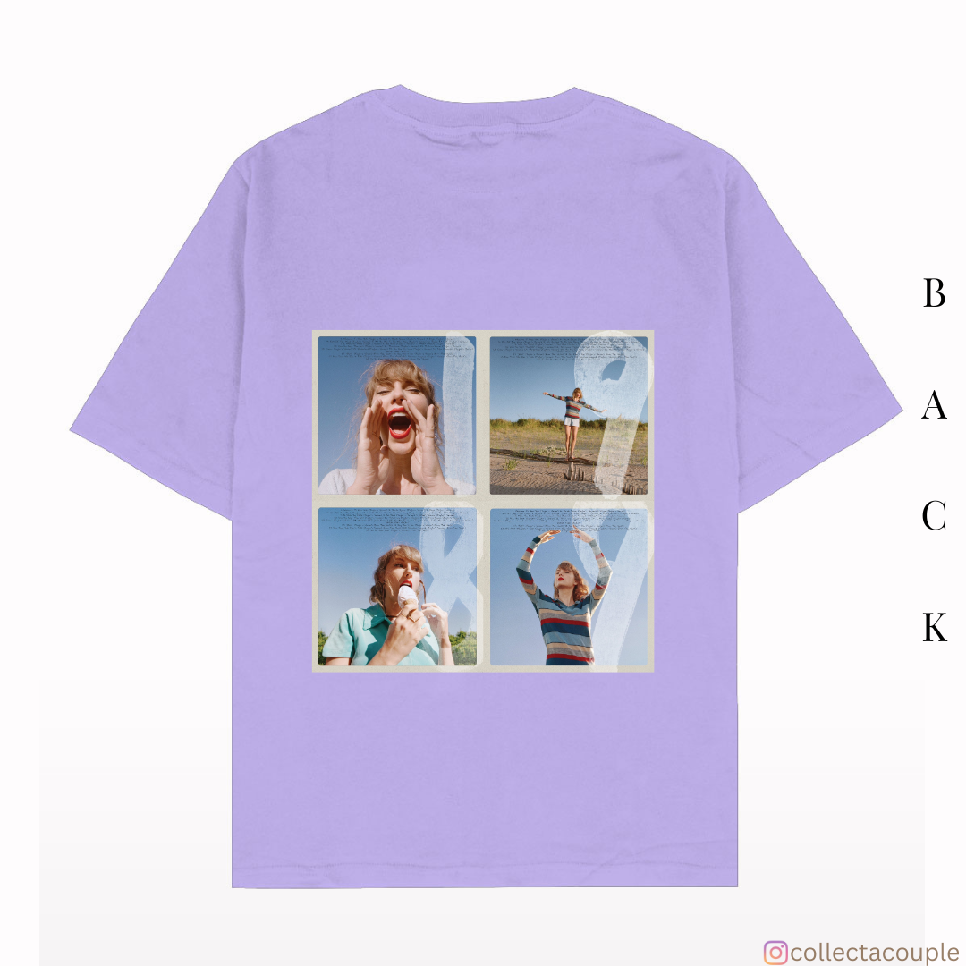 Taylor Swift: 1989 Taylor's Version Oversized Unisex T-shirt (front and back print)