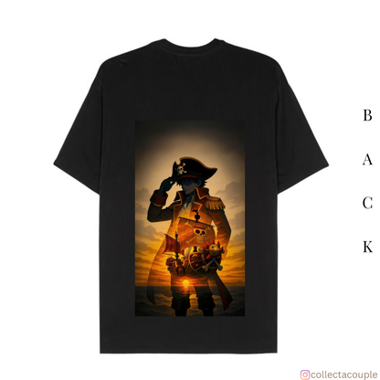 One Piece: Monkey D Luffy Dark Oversized Unisex T-shirt (front and back print)