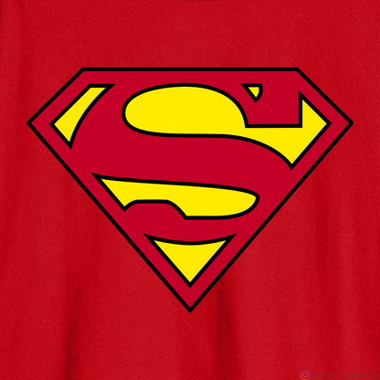 Superman: Superman and Krypto Illustration Oversized Unisex T-shirt (front and back print)