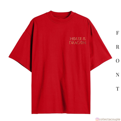 House of The Dragon: Daemon Targaryen Oversized Unisex T-shirt (front and back print)