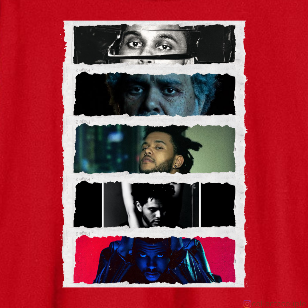 The Weeknd: Discography (2) Oversized Unisex T-shirt (front and back print)