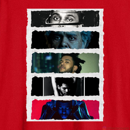 The Weeknd: Discography (2) Oversized Unisex T-shirt (front and back print)