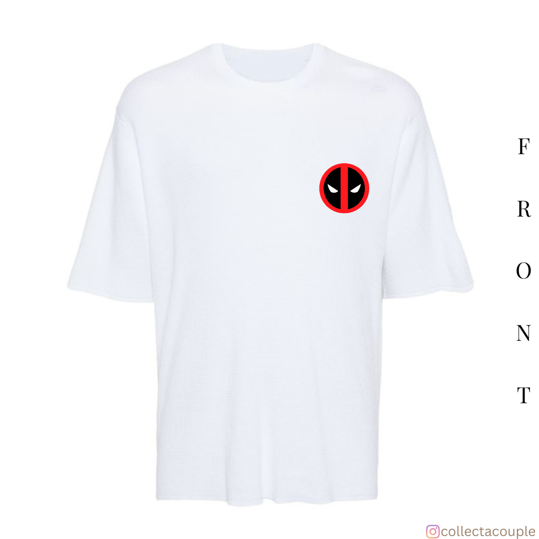 Deadpool: Deadlift Illustrated Oversized Unisex T-shirt (front and back print)