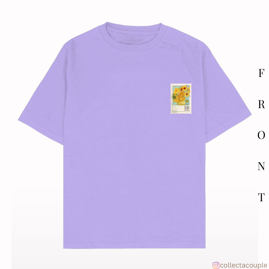 Van Gogh: Sunflowers Oversized Unisex T-shirt (front and back print)