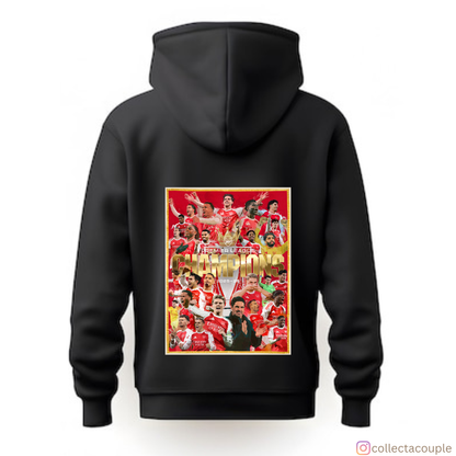 Arsenal: Premier League Champions 25/26 Unisex Hoodie (front & back print)