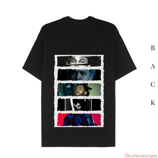 The Weeknd: Discography (2) Oversized Unisex T-shirt (front and back print)