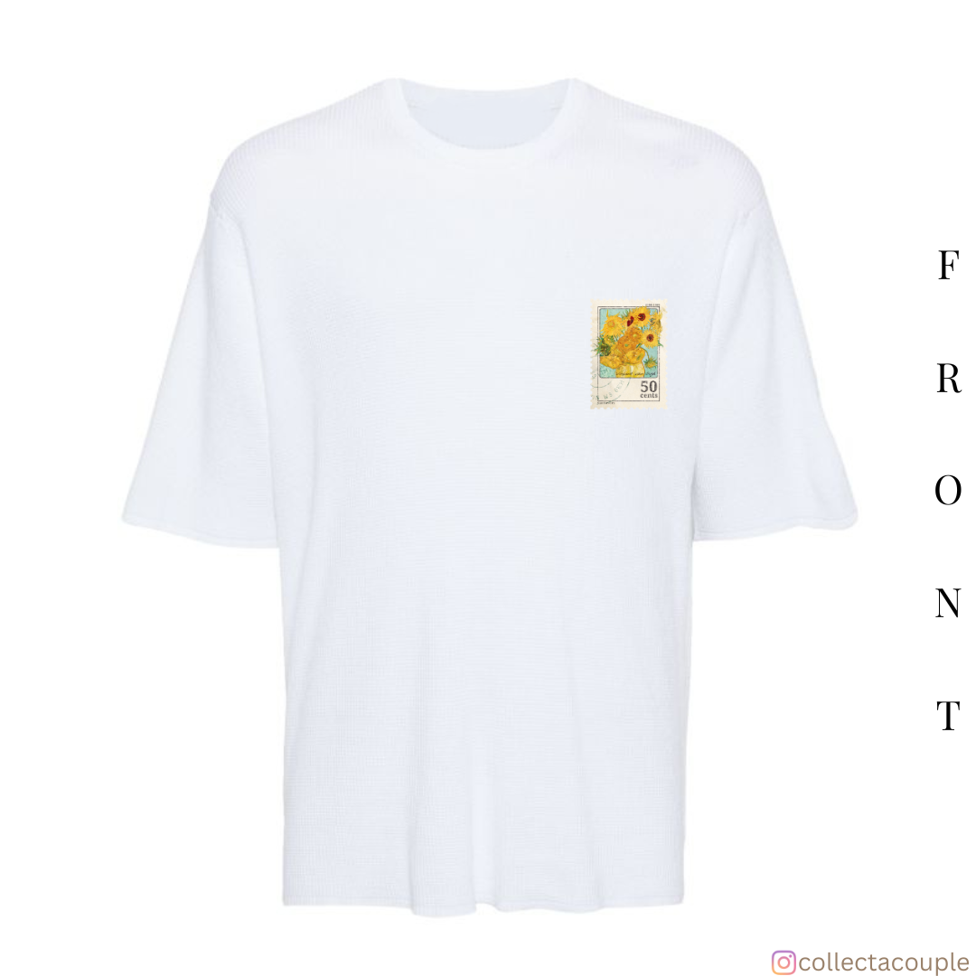 Van Gogh: Sunflowers Oversized Unisex T-shirt (front and back print)