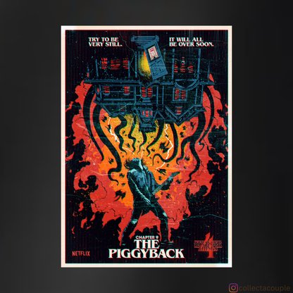 Stranger Things: The Piggyback Unisex Hoodie (front & back print)