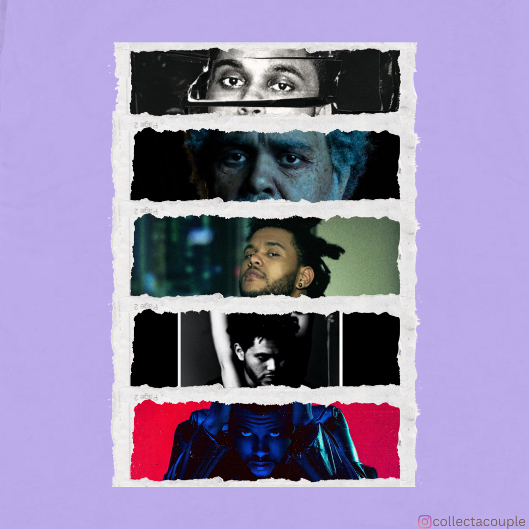 The Weeknd: Discography (2) Oversized Unisex T-shirt (front and back print)
