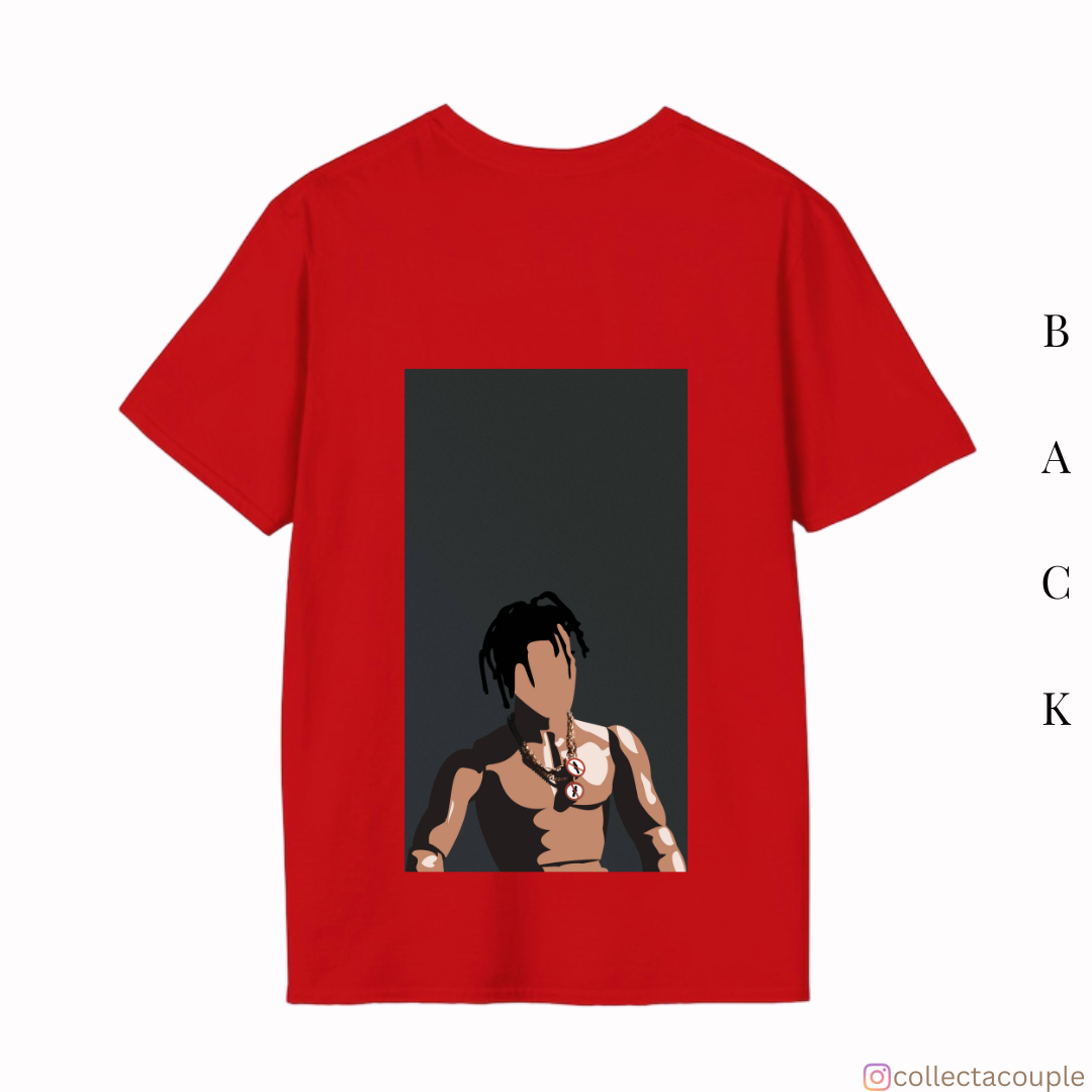 Travis Scott: Illustration (3) Oversized Unisex T-shirt (front and back print)