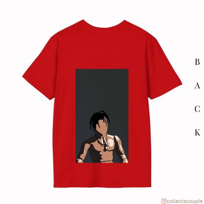 Travis Scott: Illustration (3) Oversized Unisex T-shirt (front and back print)