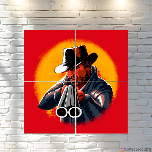 Red Dead Redemption: Gunshot Fandom Puzzle Board Wall Art