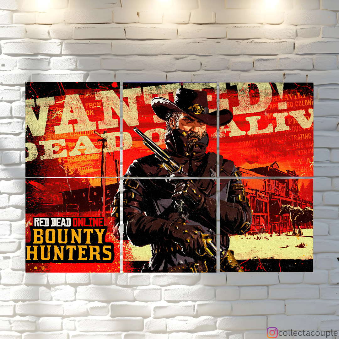 Red Dead Redemption: Wanted Fandom Puzzle Board Wall Art