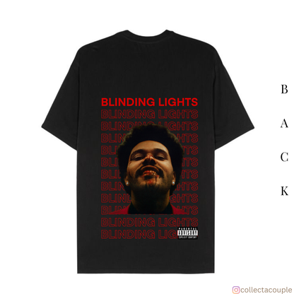 The Weeknd: Blinding Lights Oversized Unisex T-shirt (front and back print)