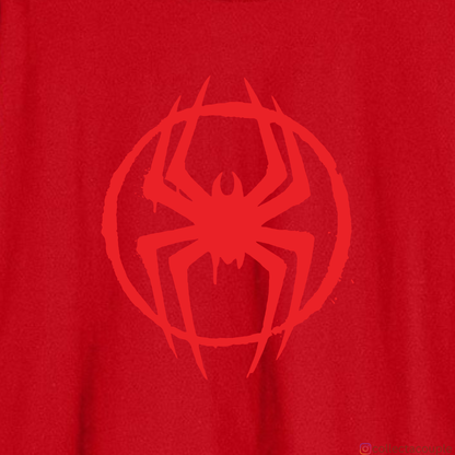 Spider Verse: Miles Morales Upside Down Oversized Unisex T-shirt (front and back print)