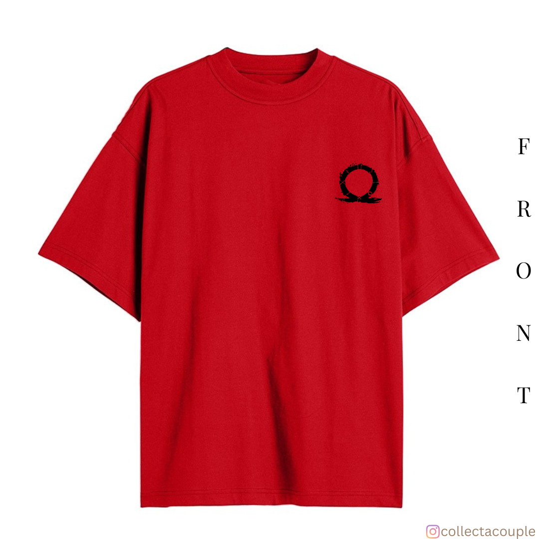 God of War: Kratos Oversized Unisex T-shirt (front and back print)