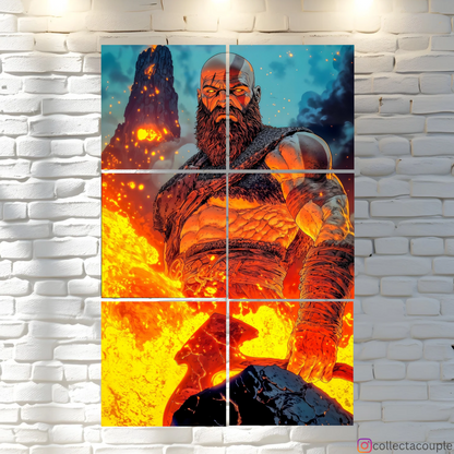 God of War: Kratos Fandom Puzzle Board Wall Art