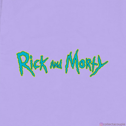 Rick and Morty: Illustrated Oversized Unisex T-shirt (front and back print)