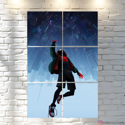 Spider-man Into the Spider Verse: Flying Fandom Puzzle Board Wall Art